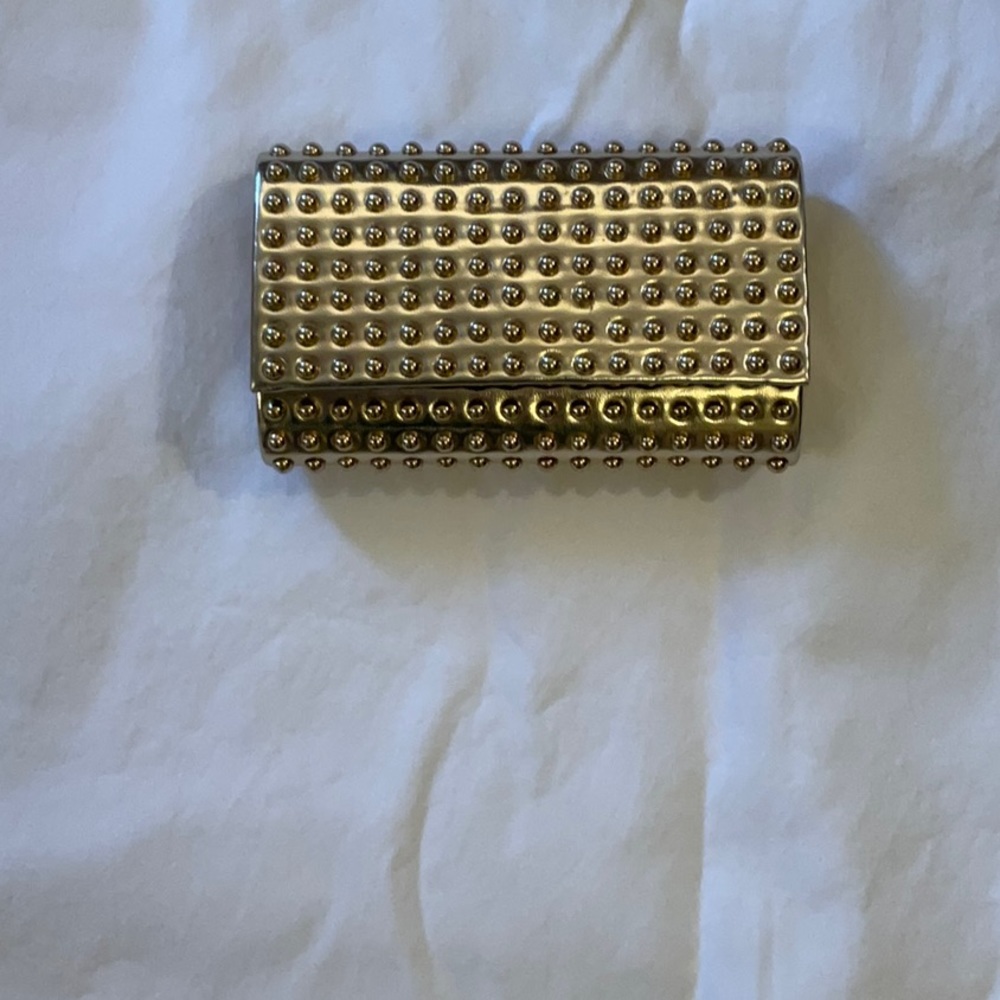 Gold clutch purse (or shoulder bag)